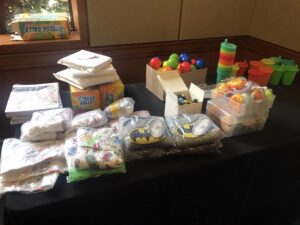 A pile of colorful toys