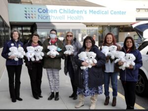 The Spencer Foundation and Lions Club District 20K2 with teddy bears for Cohen's Children's Medical Center