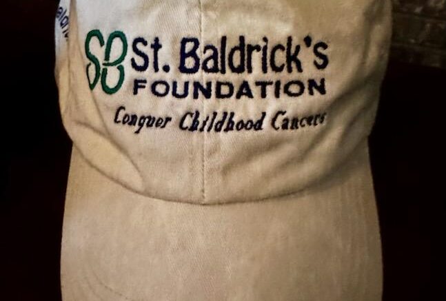 Baseball cap with St Baldrick's logo