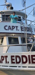 Jeanine greeting everyone from the upper deck