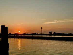 A beautiful sunset to cap off a beautiful day on the water