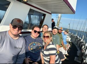 Passengers enjoying the sun on deck