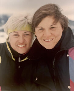 Jean and Jeanine Spencer smile for the camera